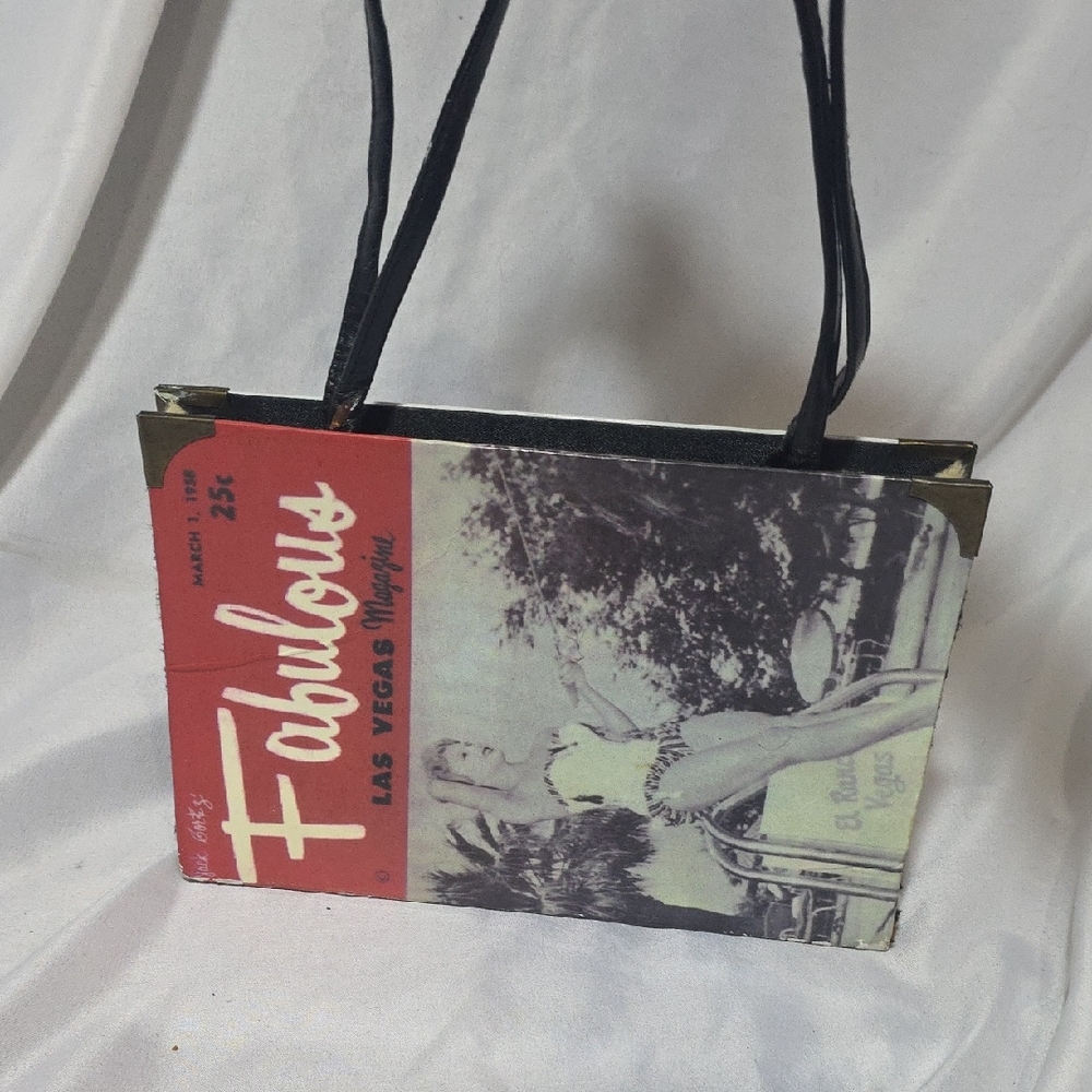 Vintage-Inspired Black and Red Women's Bag